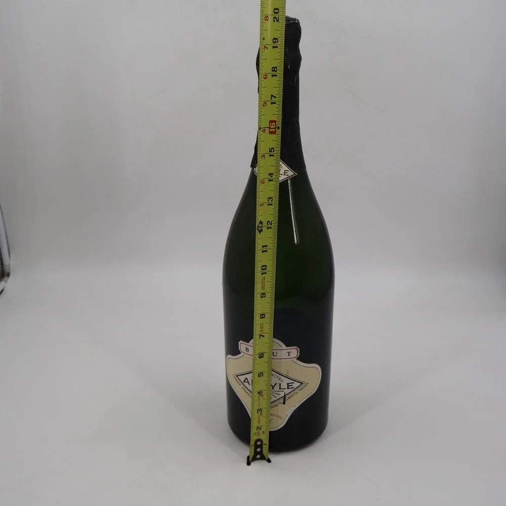 Argyle Brut Oregon Sparkling Wine 3L Empty Bottle 1989 Willamette Valley Green